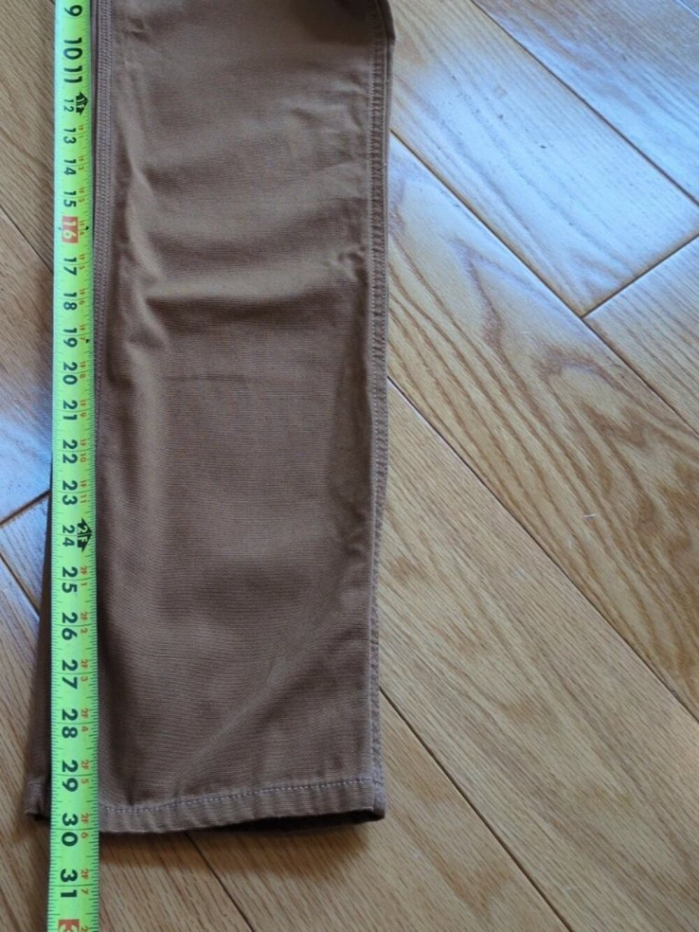 Carhartt SALES SAMPLE Womens Sz 4 Brown Canvas Carpenter Work Pants Pima Nylon - Picture 7 of 11